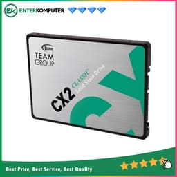 Team CX2 SSD SATA 2TB - T253X6002T0C101 - R 540MB/s & W 490MB/s