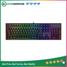 1STPLAYER DK5.0 BLACK - Gaming Mechanical Keyboard 104 Keys (Blue Switch) - RGB Backlit - Dust & Waterproof