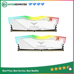 Team T-Force Delta RGB White DDR4 PC28800 3600MHz 32GB (2x16GB) 18-22-22-42 - TF4D432G3600HC18JDC01
