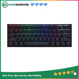 Ducky ONE 2 Mini RGB 60-Key, Black Frame, Cherry MX Brown Switch, PBT Double Shot KeyCap - DKON2061ST-BUSPDAZT1