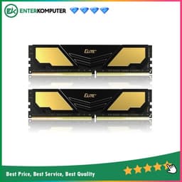 Team Elite Plus Black DDR4 PC25600 3200MHz 32GB (2x16GB) 22-22-22-52 - TPD432G3200HC22DC01