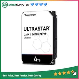 WD Ultrastar DC HC310 4TB SATA 7200RPM 256MB SE - Garansi 5 Tahun