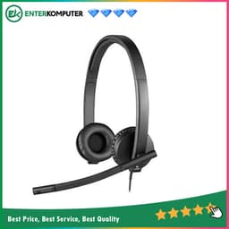 Logitech H570e Essential Wired Headset with Noise-canceling Mic