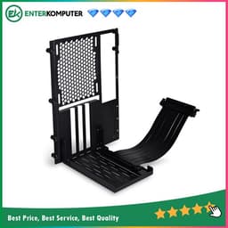 LIAN LI O11DMINI-1X.40 BLACK (FOR LIAN LI O11 DYNAMIC MINI) Premium PCI-E x16 4.0 Extender Riser Cable 200mm and Cover Bracket