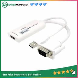 Netline Connector / Konverter VGA To HDMI + Adaptor