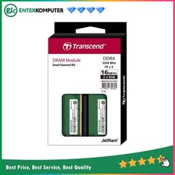 Transcend JetRam DDR4 PC25600 3200Mhz Dual Channel 16GB (2x8GB)