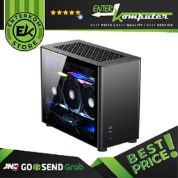 Jonsbo A4 Black - ITX Case - Aluminum Magnesium Case - Tempered Glass Side Window - PSU Support SFX/SFX-L