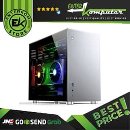 Jonsbo V10-Glass Silver - ITX Case - Aluminum Case - Tempered Glass Side Window - PSU Support ATX (≤150MM)/SFX/SFX-L