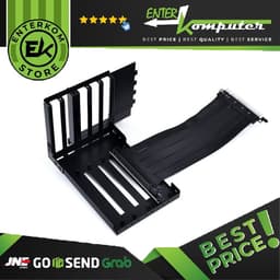 LIAN LI O11DXL-1X.40 (FOR LIAN LI O11DXL ROG) Premium PCI-E x16 4.0 Black Extender Riser Cable 200mm and Cover Bracket