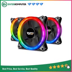 Aigo DarkFlash DR12 Pro 3in1 Double Ring Fan RGB (3 Pack)