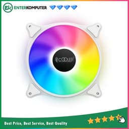 PCCooler FX-120-3 White 120MM Fixed LED Color Fan