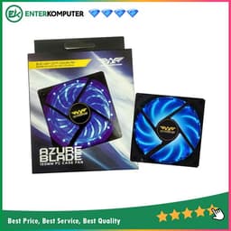 PowerLogic Azure Blade 12CM Blue/Red Fan