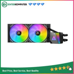 Antec Symphony 240 ARGB Liquid Cooler - Mirror ARGB Lighting Pump Head with ARGB PWM Fan