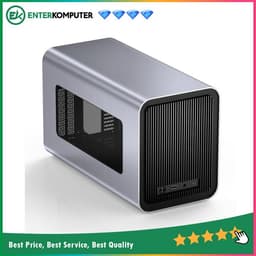 Jonsbo V11 Silver - ITX Case - Aluminum Case - Tempered Glass Side Window - PSU support SFX