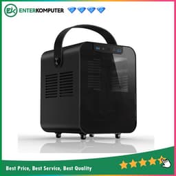 JONSPLUS BO100 Black - ITX Case - Aluminum Case - Tempered Glass Side Window - PSU support SFX/SFX-L