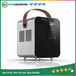 JONSPLUS BO100 Silver - ITX Case - Aluminum Case - Tempered Glass Side Window - PSU support SFX/SFX-L