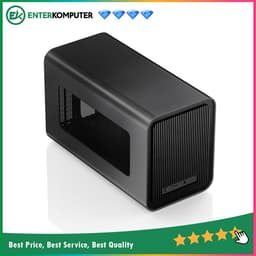 Jonsbo V11 Black - ITX Case - Aluminum Case - Tempered Glass Side Window - PSU support SFX