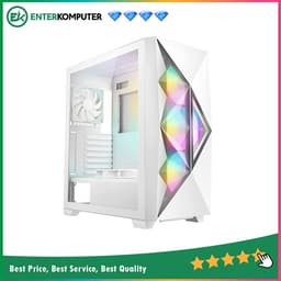 Antec DF800 FLUX WHITE - F-LUX Platform - Mirror Surface Effect - 4mm Tempered Glass Side Panel - FREE 3 PCS 12CM ARGB FANS + 2 PCS 12CM FAN