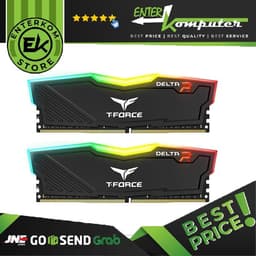 Team T-Force Delta RGB Black DDR4 PC25600 3200MHz 16GB (2x8GB) 16-18-18-38 - TF3D416G3200HC16CDC01