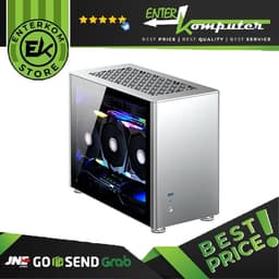 Jonsbo A4 Silver - ITX Case - Aluminum Magnesium Case - Tempered Glass Side Window - PSU Support SFX/SFX-L