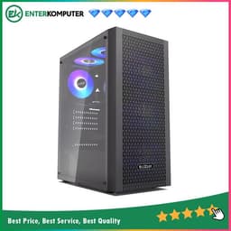 PCCooler Diamond MA100 Mesh Black - Tempered Glass