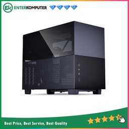 LIAN LI Q58X4 - BLACK - ALUMINUM MINI-ITX CASE - PCIe4.0 - TEMPERED GLASS WINDOW