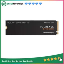 WD BLACK SN850X NVMe SSD 1TB M.2 2280 PCIe Gen4 x4 - R 7300MB/s W 6300MB/s