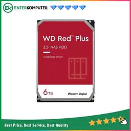 WDC 6TB SATA3 256MB - Red Plus - WD60EFPX - Garansi 3 Th (For NAS)