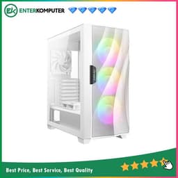 Antec DF700 FLUX WHITE - F-LUX Platform - Mesh Front & Top Panel - 4mm Tempered Glass Side Panel - FREE 3 PCS 12CM ARGB FANS + 2 PCS 12CM FAN
