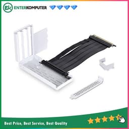 LIAN LI O11DE-1W Vertical GPU Kit for O11D EVO - White with PCIE 4.0 RISER CABLE - White