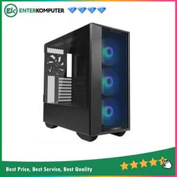 LIAN LI LANCOOL III RGB BLACK - Fully Mesh Design - Left & Right Tempered Side Glass with Hinged Flip Panels Arround - FREE 3Pcs 140MM ARGB FAN + 1Pc 140MM PWM FAN