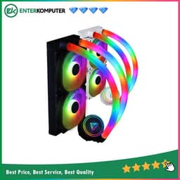 PRIME AURORALUS 240MM BLACK - ARGB Liquid Cooler with ARGB Luminous Water-Cooled Pipes