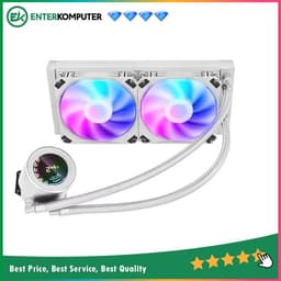PRIME PREMIUM GALATEK 240 WHITE - ARGB Liquid Cooler with LCD Display - Best Deals On March!!!