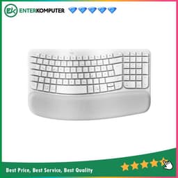 Logitech Wave Keys Wireless Ergonomic Keyboard - Off-white