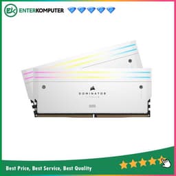 Corsair Dominator Titanium RGB White DDR5 PC48000 6000MHz 64GB (2x32GB) 30-36-36-76 - CMP64GX5M2B6000C30W
