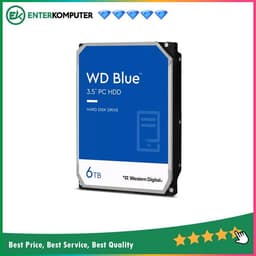 WDC 6TB SATA3 256MB - Blue - WD60EZAX - Garansi 2 Th