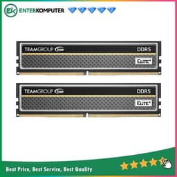 Team Elite Plus Black DDR5 PC44800 5600MHz 16GB (2x8GB) 46-46-46-90 - TPBD516G5600HC46DC01
