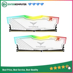 Team T-Force Delta RGB White DDR4 PC25600 3200MHz 32GB (2x16GB) 16-20-20-40 - TF4D432G3200HC16FDC01