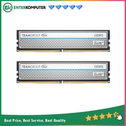 Team Elite Plus Silver DDR5 PC41600 5200MHz 32GB (2x16GB) 42-42-42-84 - TPSD532G5200HC42DC01