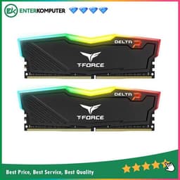 Team T-Force Delta RGB Black DDR4 PC28800 3600MHz 64GB (2x32GB) 18-22-22-42 - TF3D464G3600HC18JDC01