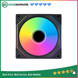 LIAN LI UNI FAN SL-INFINITY 120 BLACK - SINGLE FAN - 12CM ARGB FAN - Infinity Mirror ARGB Fan