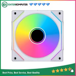 LIAN LI UNI FAN SL-INFINITY 140 WHITE - 14CM ARGB FAN - Infinity Mirror ARGB Fan