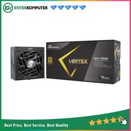 Seasonic VERTEX GX ATX 3 GX-1200 1200W - Fully Modular - 80+ Gold Certified - ATX3.1 and PCIe 5.1 Ready - 12 Years Warranty Replacement