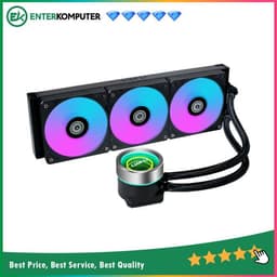 LIAN LI GALAHAD II TRINITY 360 BLACK - AIO ARGB EXTREME COOLING - 3TYPES OF PUMP COVER - IMPROVED DESIGNS & IMPROVED PERFORMANCE