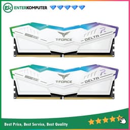 Team T-Force Delta RGB White DDR5 PC44800 5600MHz 32GB (2x16GB) 36-36-36-76 - FF4D532G5600HC36BDC01
