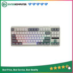 Rexus Battlefire K87M Membrane TKL Gaming Keyboard - Cream White