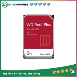 WDC 2TB SATA3 64MB - Red Plus - WD20EFPX - Garansi 3 Th (For NAS)