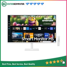SAMSUNG 27 M5 S27CM501 FHD Smart Monitor & Streaming TV - White Color