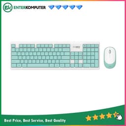 Altec Lansing ALBC-6314 Wireless Combo Keyboard & Mouse - Cyan