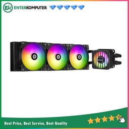 Enermax LIQMAXFLO 360mm Liquid CPU Cooler - 38mm Thick Radiator - ELC-LMF360T-ARGB